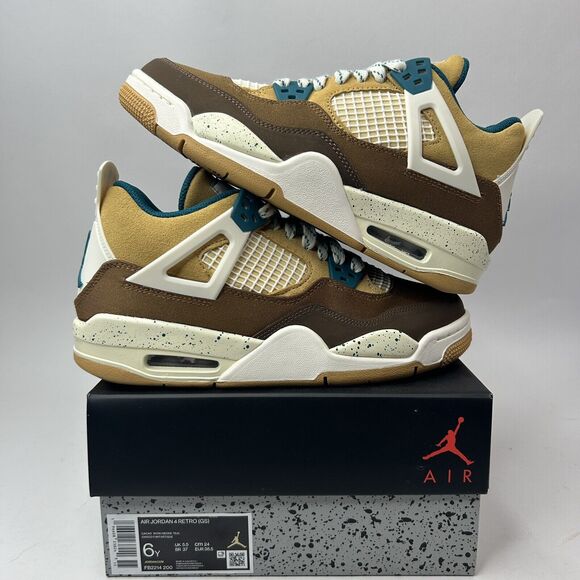 Nike Air Jordan 4 Retro GS “Cacao Wow/Brown Teal” 2023 - Picture 1 of 5